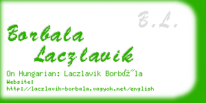 borbala laczlavik business card